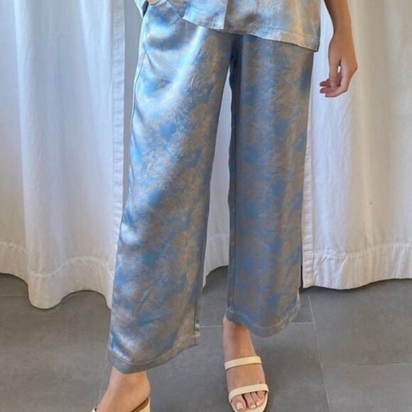 Priory Firework Blue Vista Pants     - Picture 2 of 3